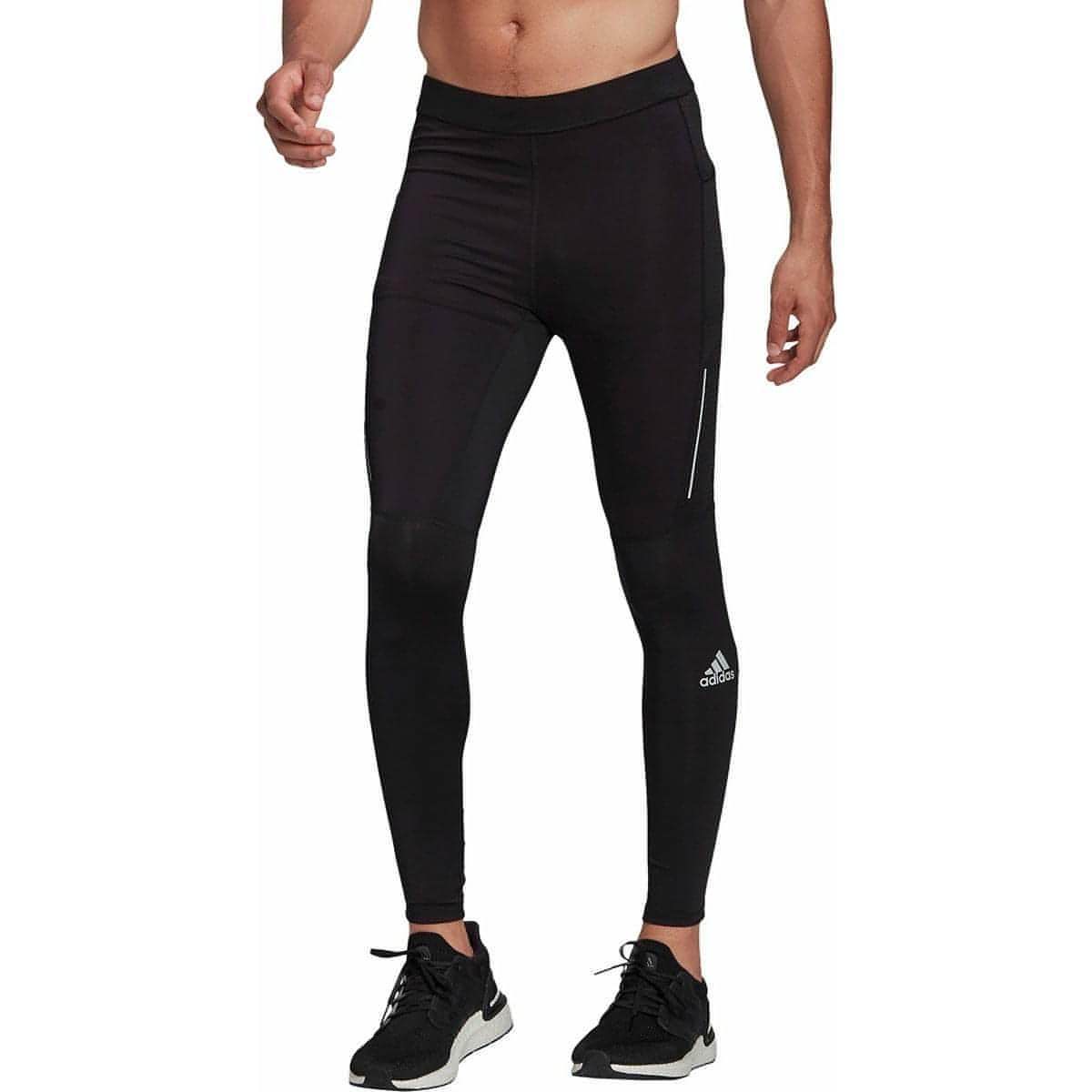 adidas Own The Run Mens Long Running Tights - Black - Start Fitness
