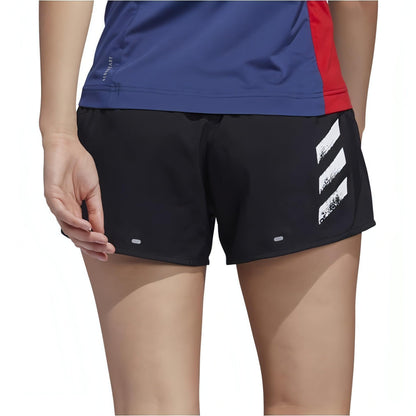 adidas Run It 3 Inch Womens Running Shorts - Black - Start Fitness