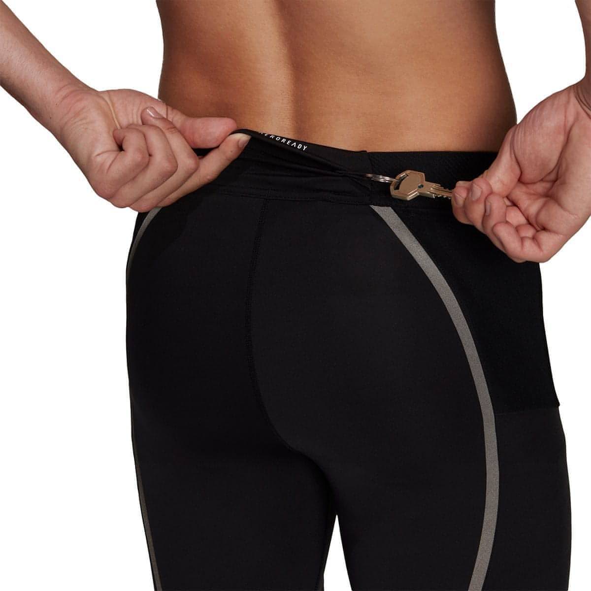 adidas Saturday Mens Short Running Tights - Black - Start Fitness