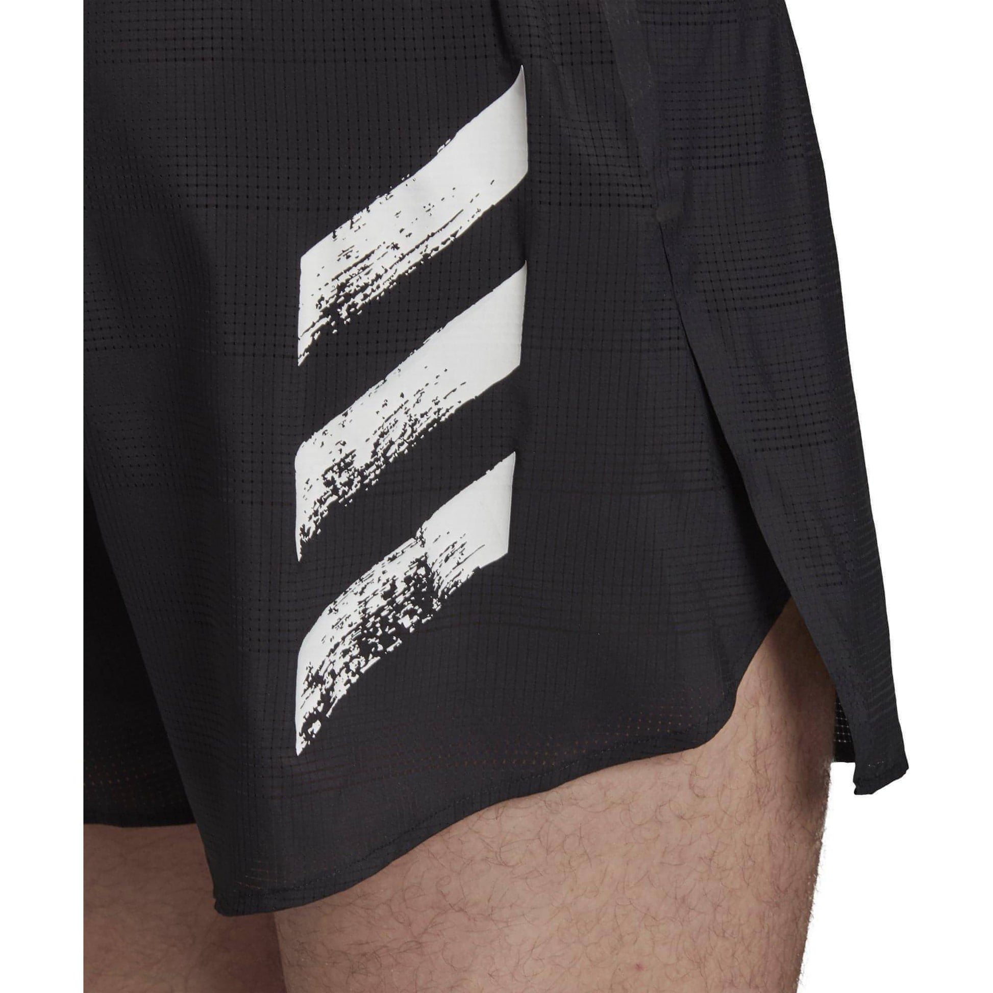 adidas Speed Split Mens Running Shorts - Black - Start Fitness