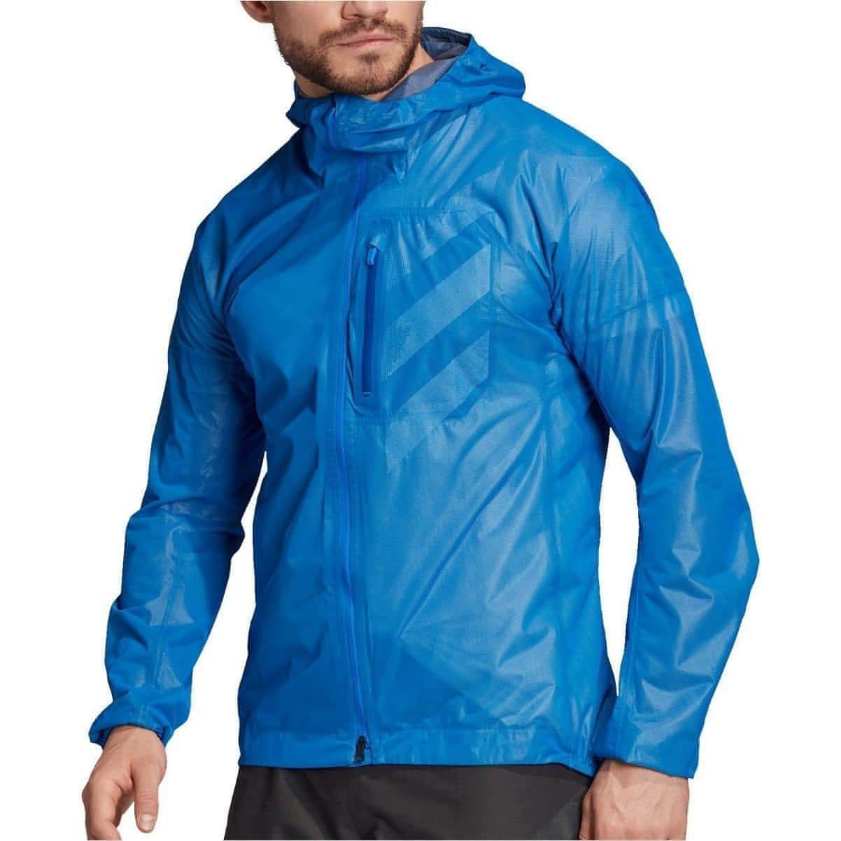 adidas Terrex Agravic Waterproof Mens Running Jacket - Blue - Start Fitness
