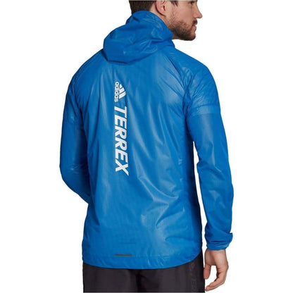 adidas Terrex Agravic Waterproof Mens Running Jacket - Blue - Start Fitness