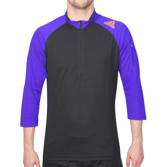 adidas Trail Sport Mens Short Sleeve Cycling Jersey - Black - Start Fitness
