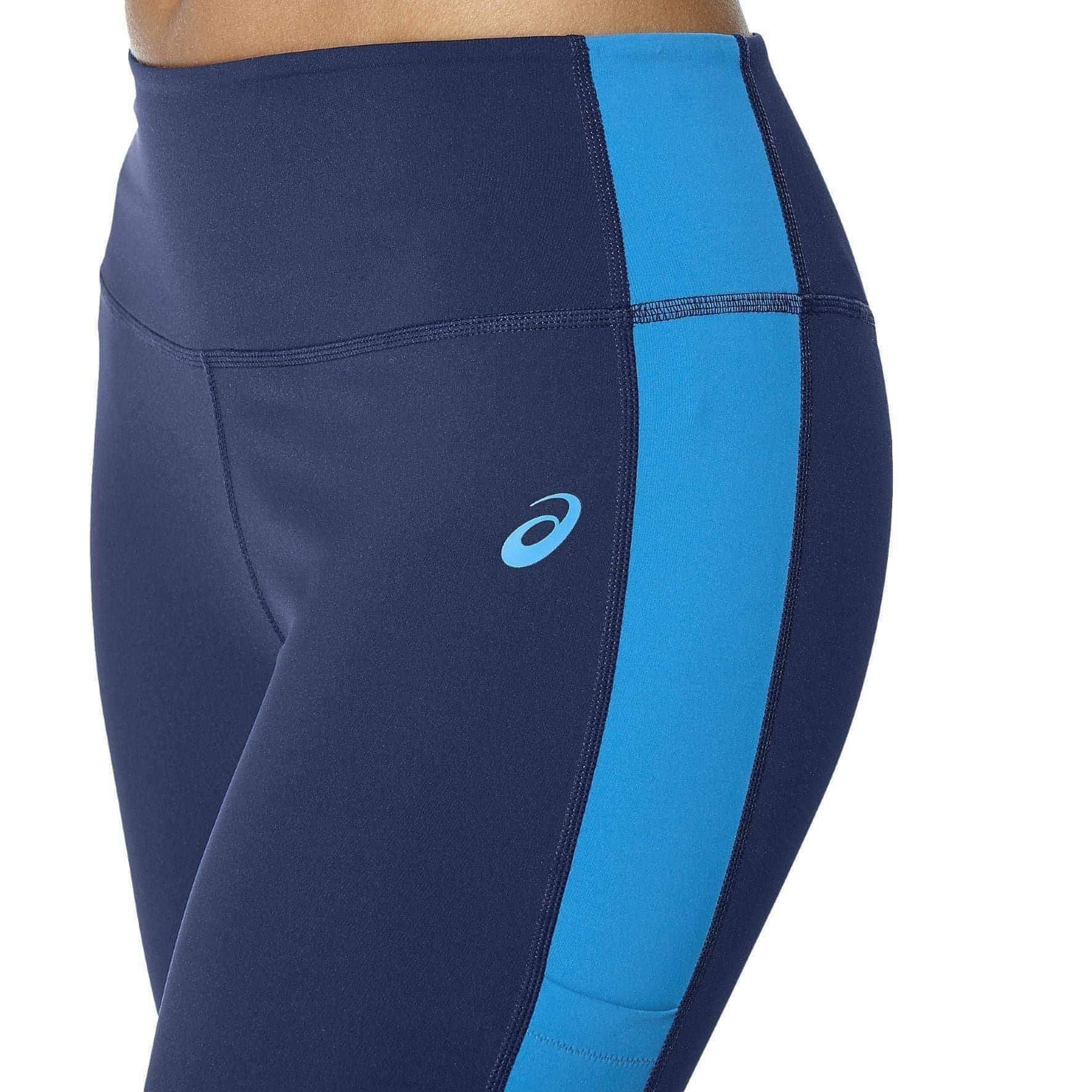 Asics 7/8 Womens Running Tights - Blue - Start Fitness