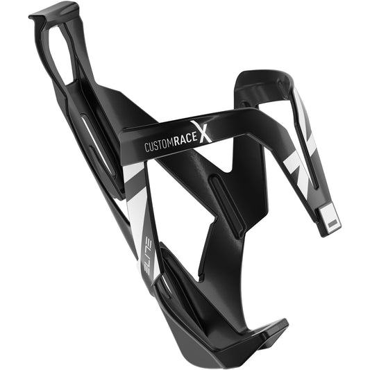 Elite Custom Race X Resin Bottle Cage - Black and White