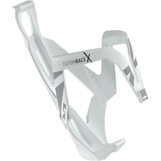 Elite Custom Race X Resin Bottle Cage - White and Grey