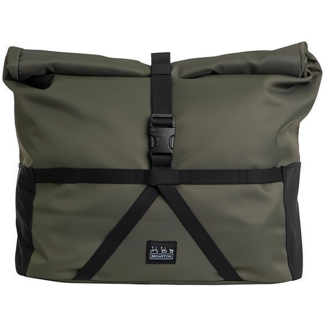 Brompton Borough Medium Roll Top Cycling Bag - Green 5053099023820 - Start Fitness