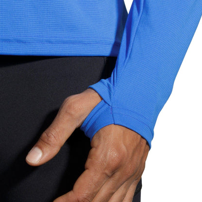 Brooks Atmosphere Long Sleeve Mens Running Top - Blue - Start Fitness