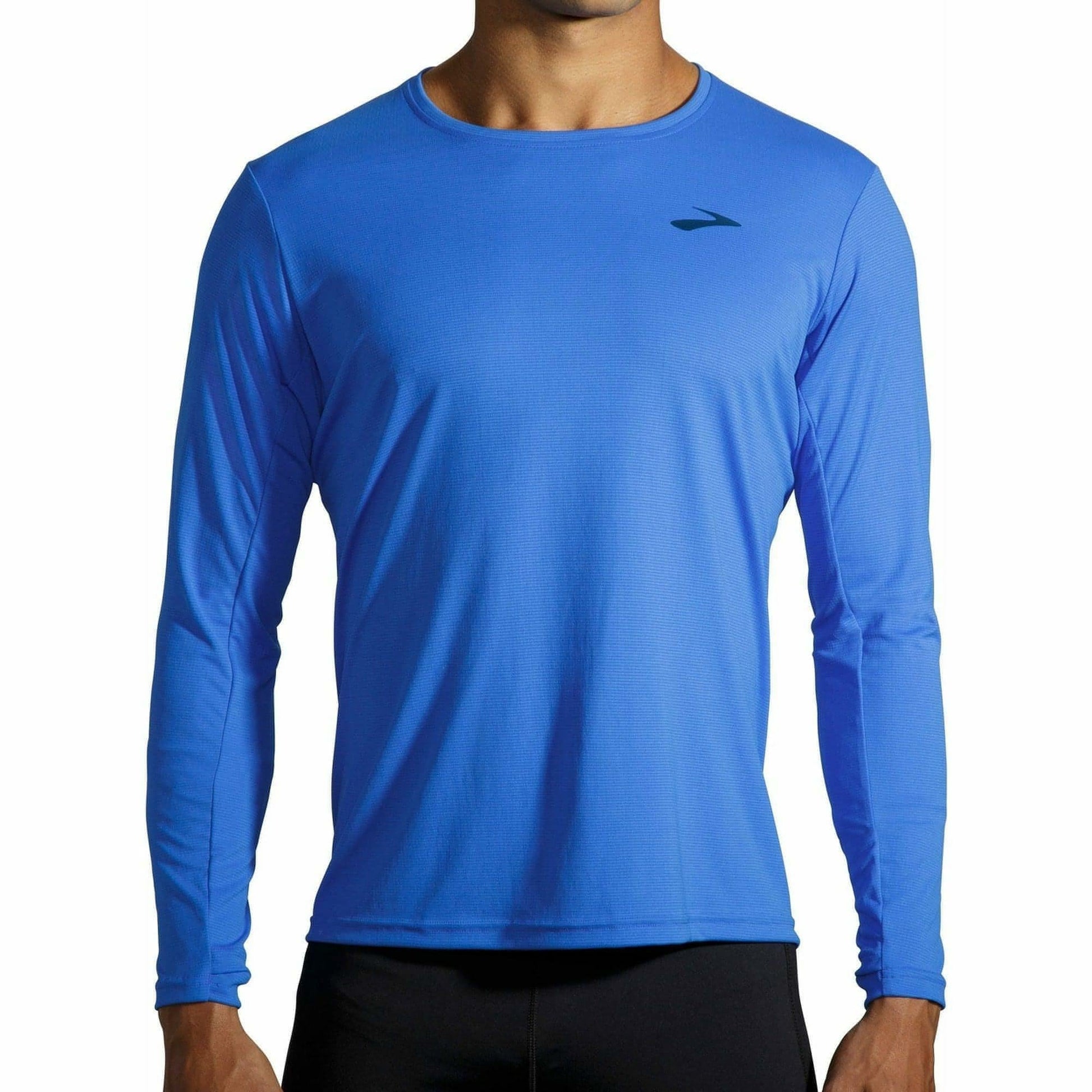 Brooks Atmosphere Long Sleeve Mens Running Top - Blue - Start Fitness