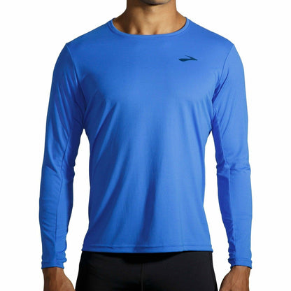 Brooks Atmosphere Long Sleeve Mens Running Top - Blue - Start Fitness