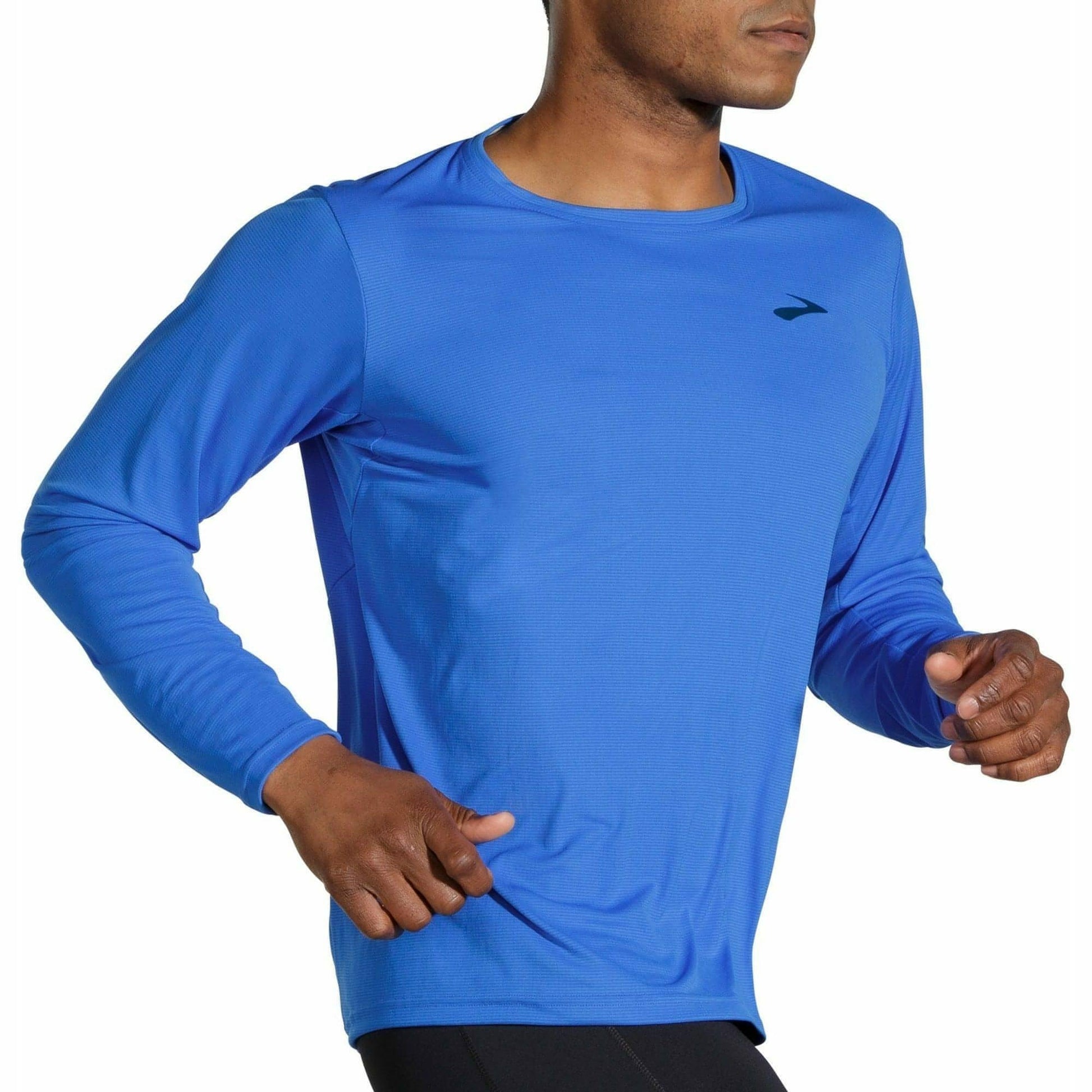 Brooks Atmosphere Long Sleeve Mens Running Top - Blue - Start Fitness