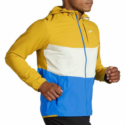 Brooks Canopy Mens Running Jacket - Yellow - Start Fitness