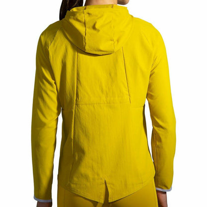 Brooks Canopy Womens Running Jacket - Yellow - Start Fitness