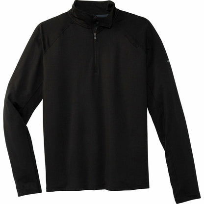 Brooks Dash Half Zip Long Sleeve Mens Running Top - Black - Start Fitness