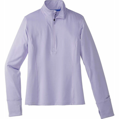 Brooks Dash Half Zip Long Sleeve Womens Running Top - Purple - Start Fitness