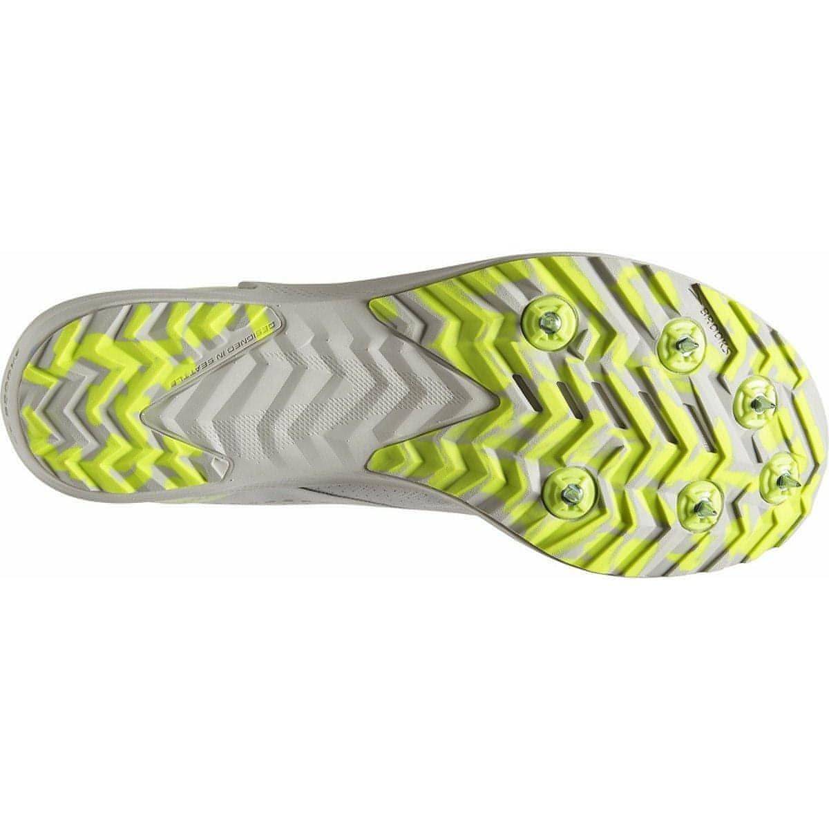Brooks Draft XC Cross Country Running Spikes - White - Start Fitness