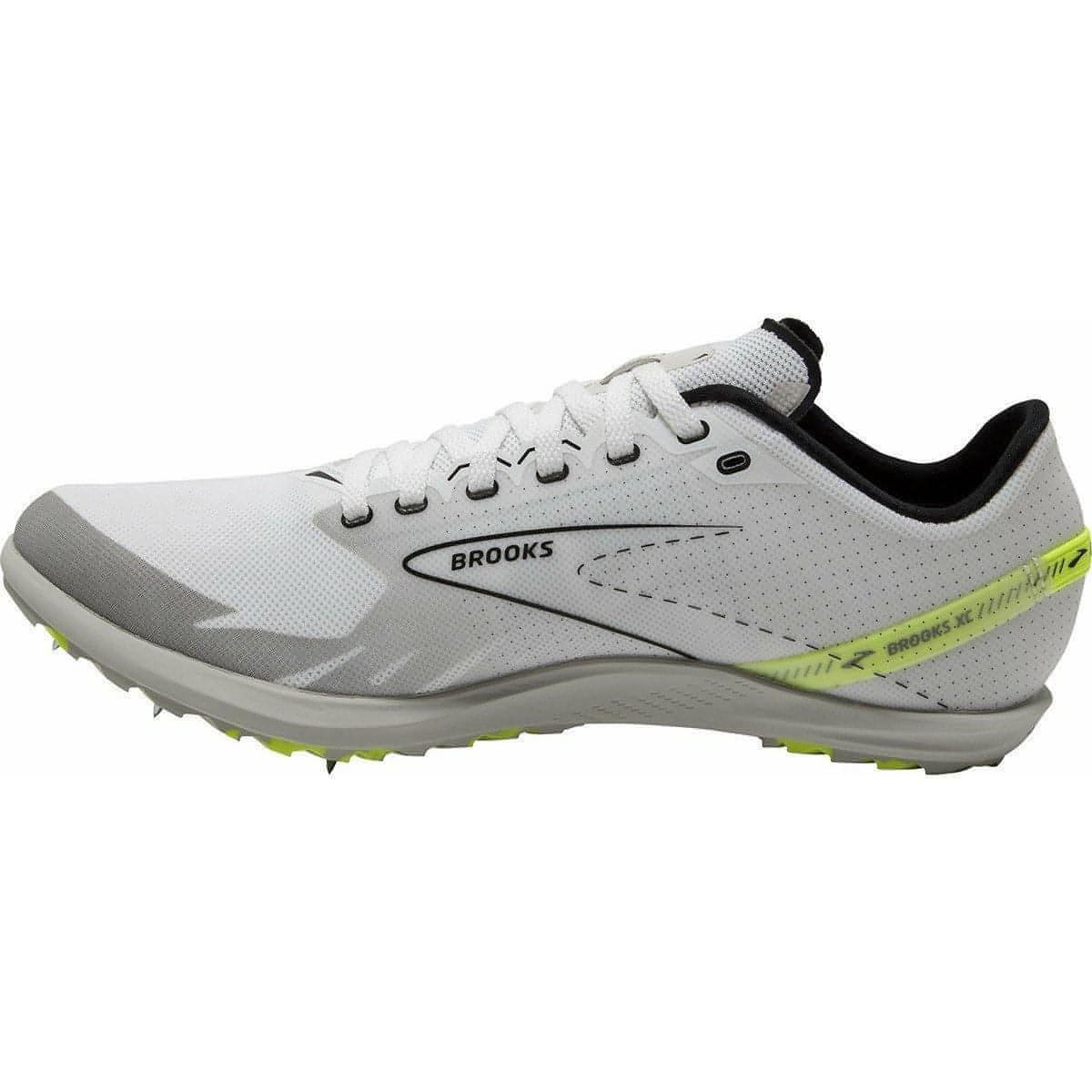 Brooks Draft XC Cross Country Running Spikes - White - Start Fitness