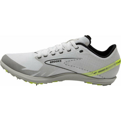 Brooks Draft XC Cross Country Running Spikes - White - Start Fitness