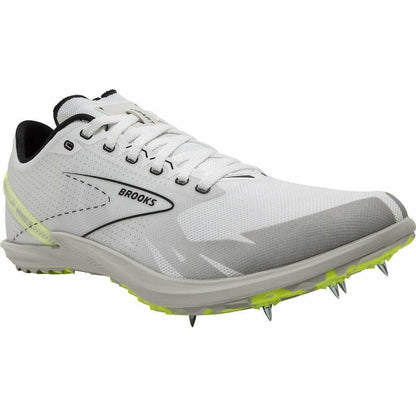 Brooks Draft XC Cross Country Running Spikes - White - Start Fitness