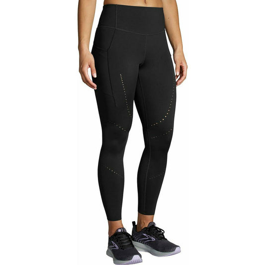 Brooks Method Womens 7/8 Running Tights - Black - Start Fitness
