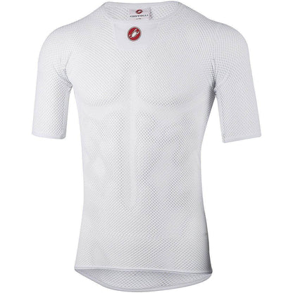 Castelli Core Mesh 3 Short Sleeve Mens Cycling Base Layer - White - Start Fitness