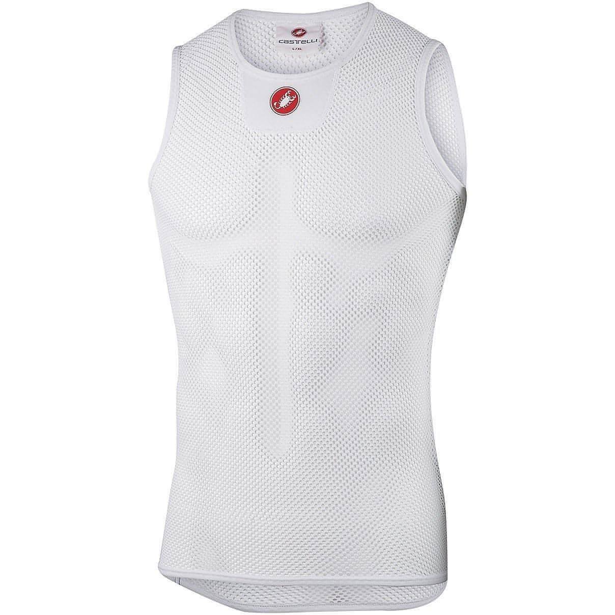 Castelli Core Mesh 3 Sleeveless Mens Cycling Base Layer - White - Start Fitness