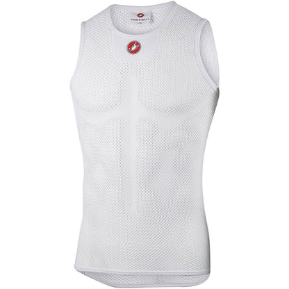 Castelli Core Mesh 3 Sleeveless Mens Cycling Base Layer - White - Start Fitness