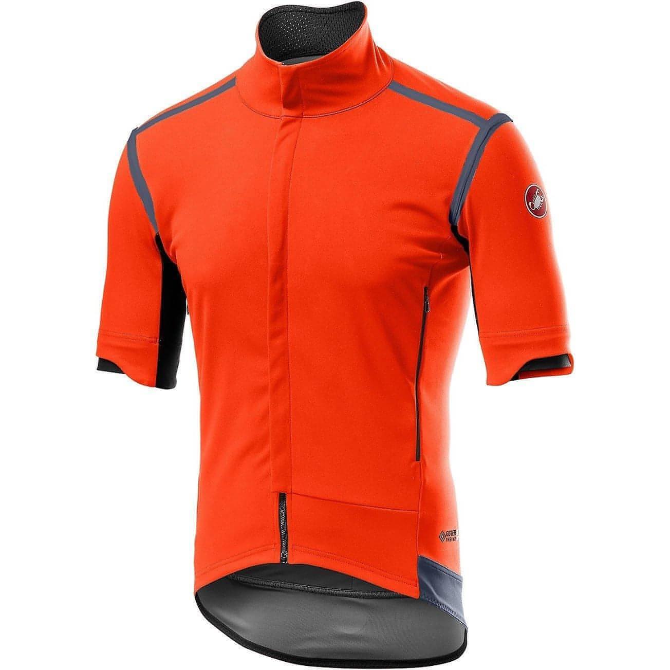 Castelli Perfetto コンバーチブルジャケット　オレンジ　Mサイズ メンズサイクリングジャケット サイクリング メンズ PERFETTO