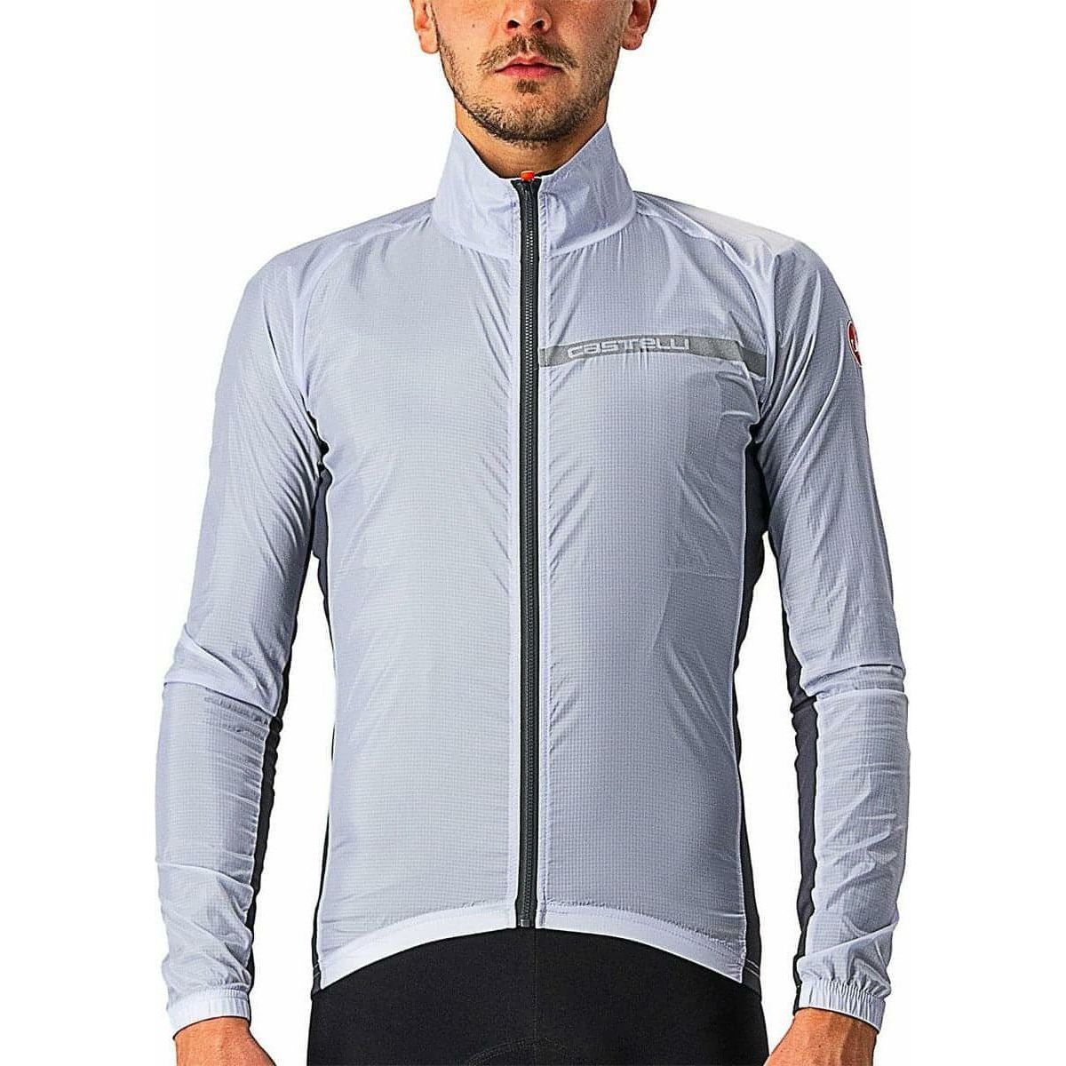 Castelli Squadra Stretch Mens Cycling Jacket - Silver - Start Fitness