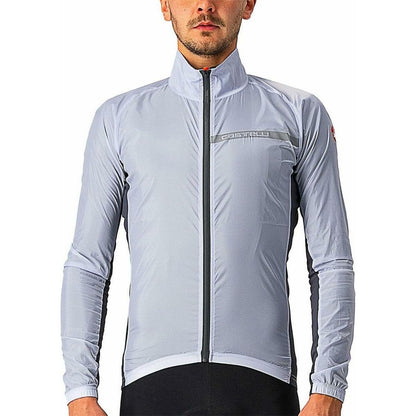 Castelli Squadra Stretch Mens Cycling Jacket - Silver - Start Fitness