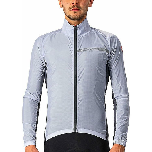 Castelli Squadra Stretch Mens Cycling Jacket - Silver - Start Fitness