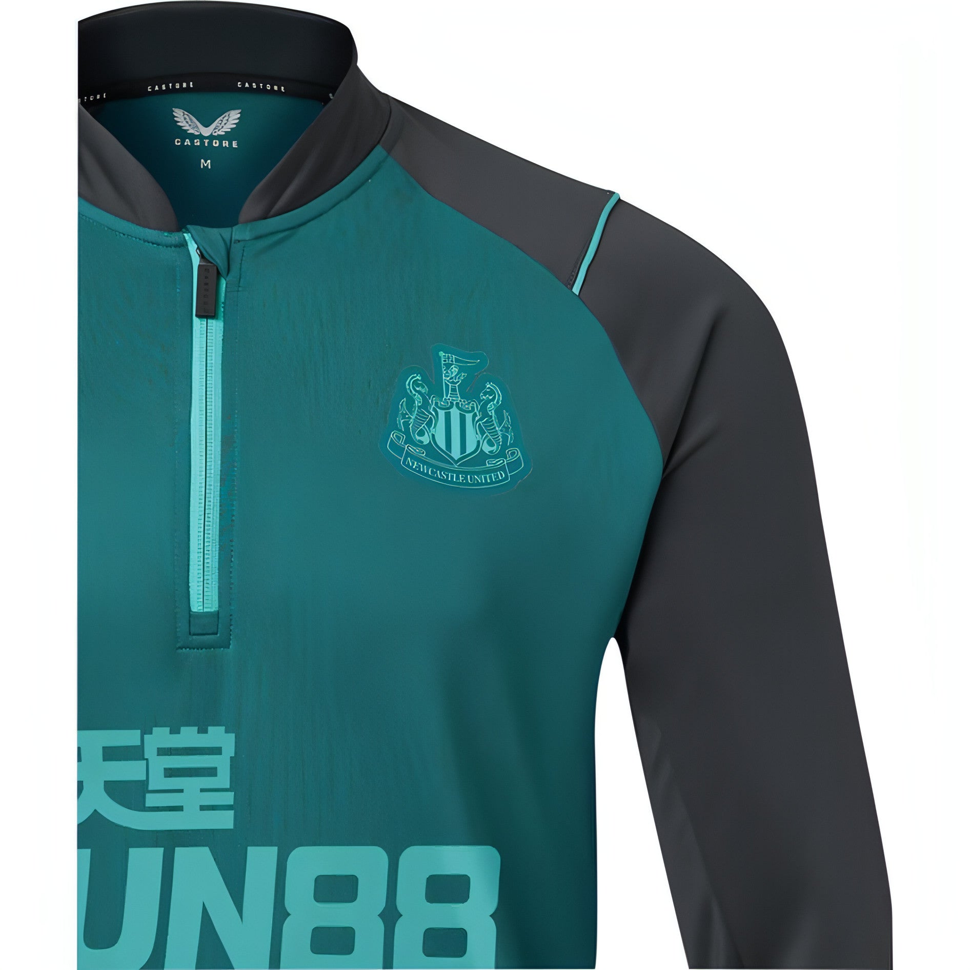 Castore Newcastle United Players Half Zip Long Sleeve Tm0931 Ink Blue Details