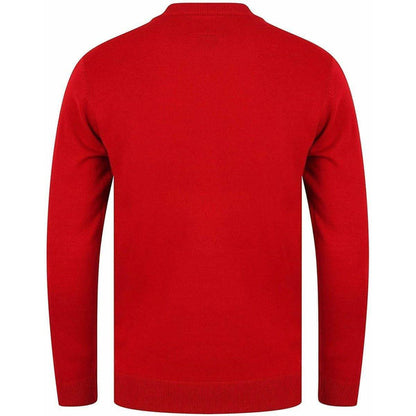 Christmas Eat Sleep Beer Repeat Mens Christmas Jumper - Red - Start Fitness