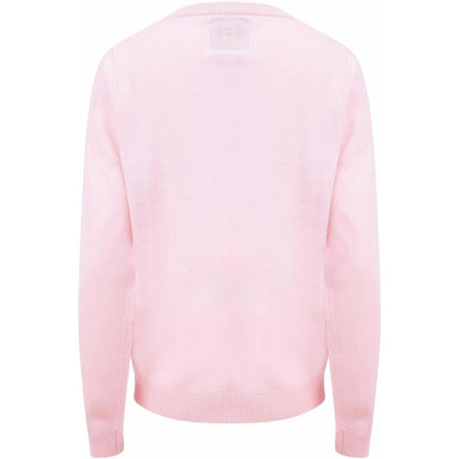 Christmas Secret Santa Dog Womens Christmas Jumper - Pink - Start Fitness