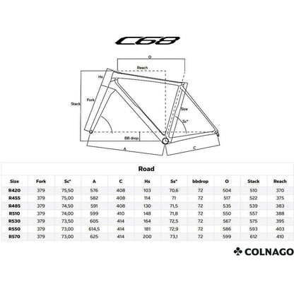 Colnago C68 Disc Dura-Ace Di2 Carbon Road Bike 2023 - Black