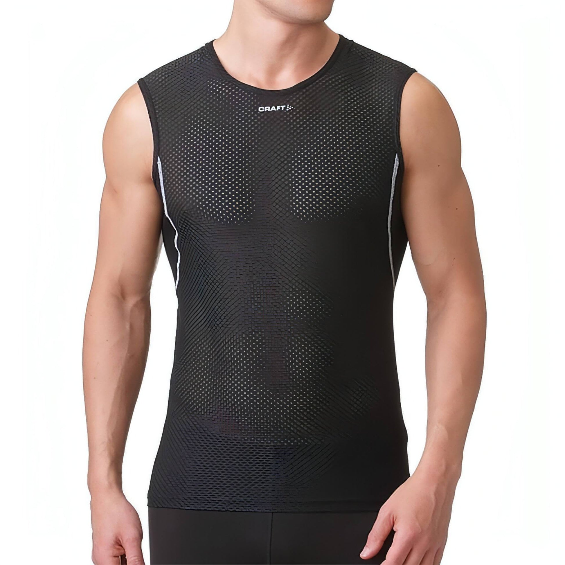 Craft Cool Mesh SuperLight Mens Sleeveless Baselayer - Black - Start Fitness