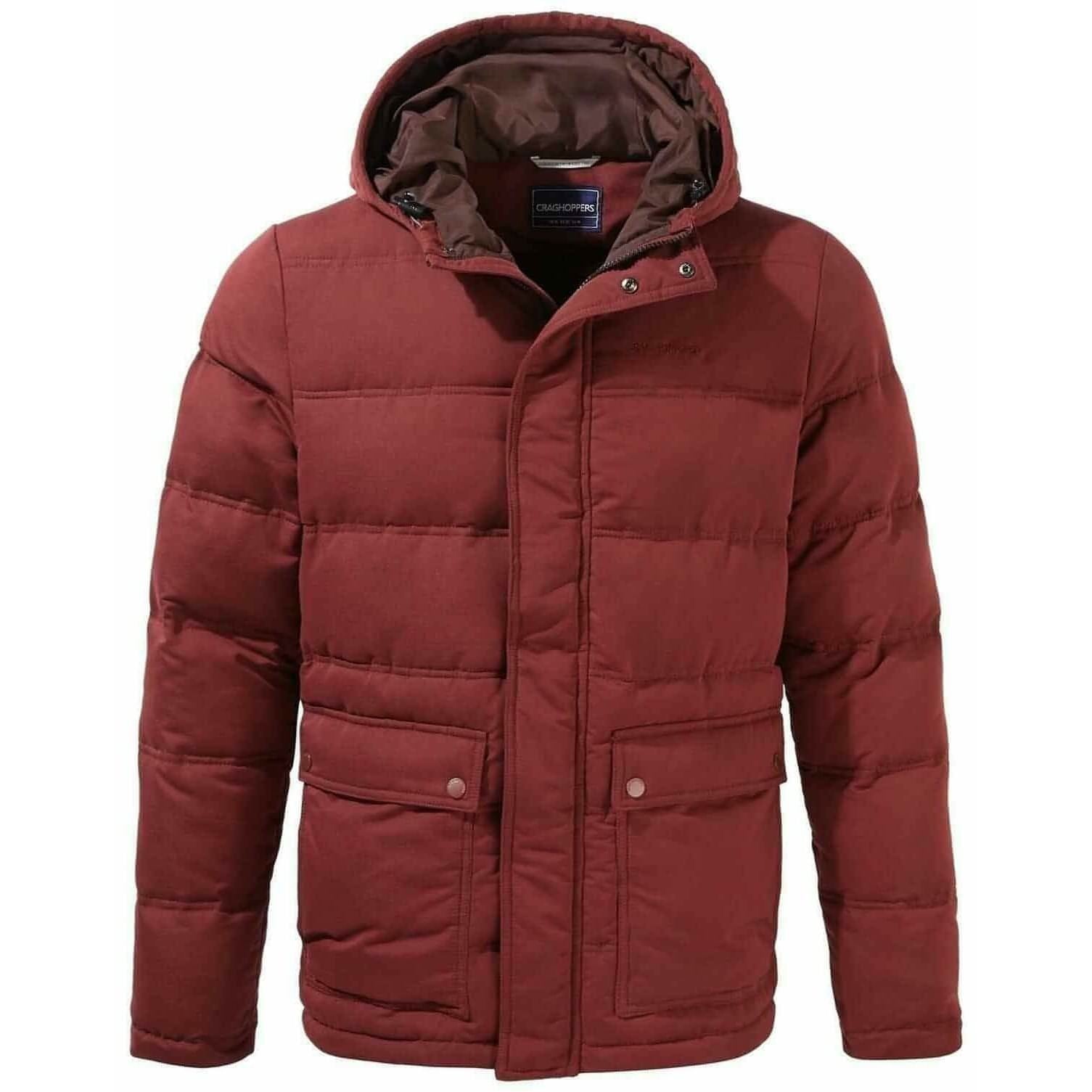 Craghoppers Campellio Hooded Mens Downlike Jacket - Red – Start Fitness