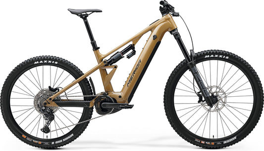 Merida eOne-Eighty 500 Electric Full Suspension Mountain Bike 2025 - Glossy River Clay