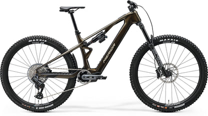 Merida eOne-Sixty SL 8000 Carbon Electric Full Suspension Mountain Bike 2025 - Glossy Guarded Gold