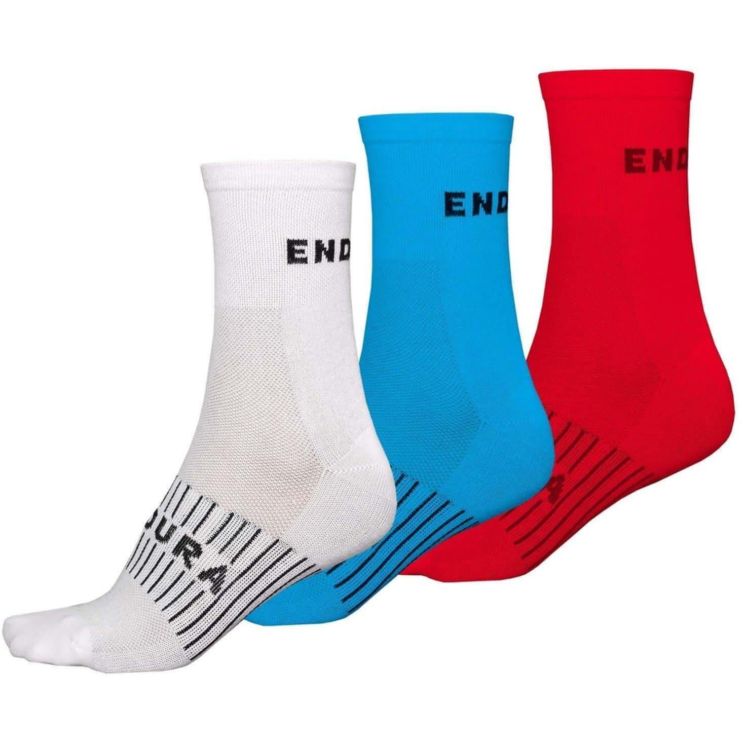 Endura CoolMax Race (3 Pack) Cycling Socks - Start Fitness