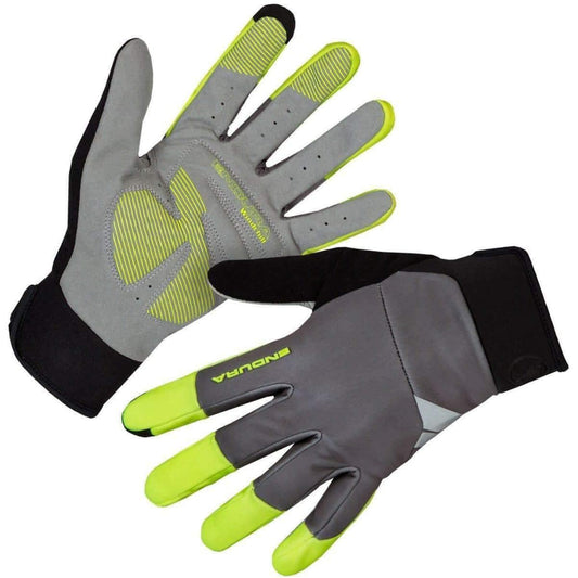 Endura Windchill Full Finger Cycling Gloves - Yellow - Start Fitness