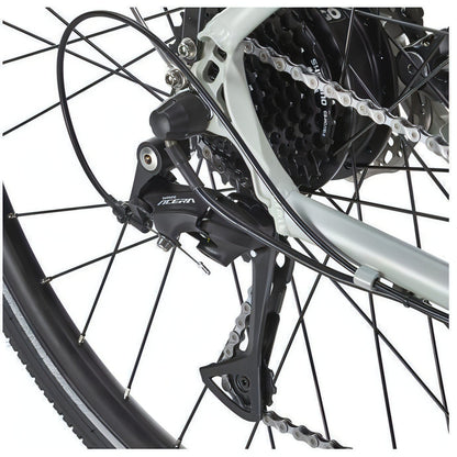 Ezego Commute INT Electric Hybrid Bike - Grey-Yellow - Start Fitness