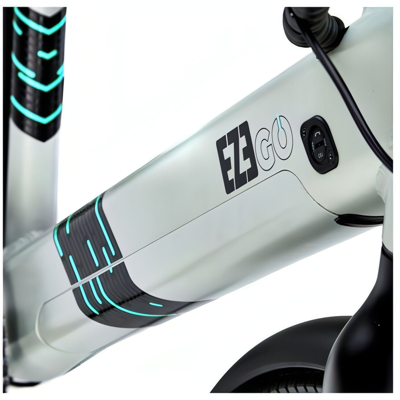 Ezego Commute INT Electric Hybrid Bike - Grey-Yellow - Start Fitness