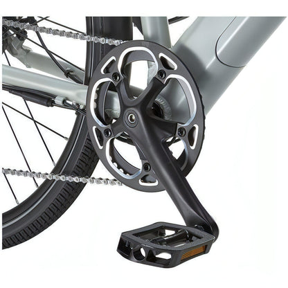Ezego Commute INT Electric Hybrid Bike - Grey-Yellow - Start Fitness