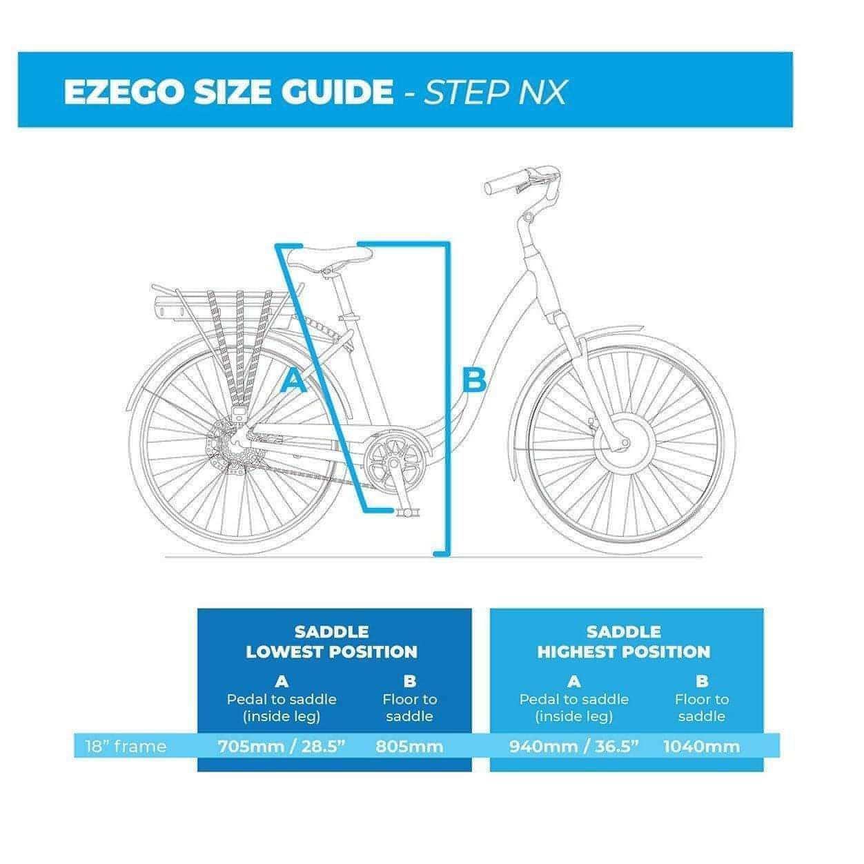 Ezego Step NX 700c Electric Hybrid Bike - Blue 5060629561295 - Start Fitness