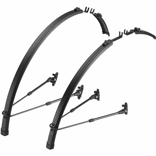 Flinger Race Pro Road Bike Mudguard Set 700x18-32c - Black 5014977497447 - Start Fitness