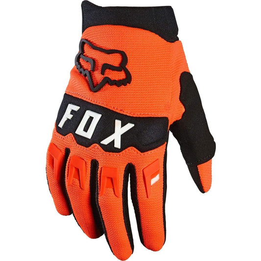 Fox DirtPaw Full Finger Junior Cycling Gloves - Orange - Start Fitness