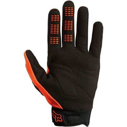 Fox Dirtpaw Full Finger MTB Mens Cycling Gloves - Orange - Start Fitness
