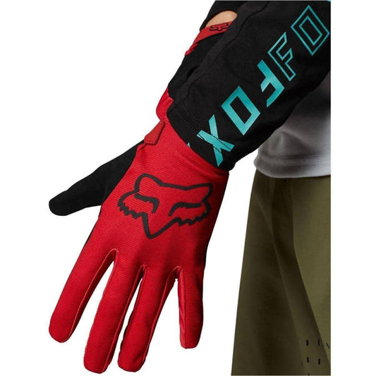 Fox Ranger Full Finger Cycling Gloves - Red - Start Fitness