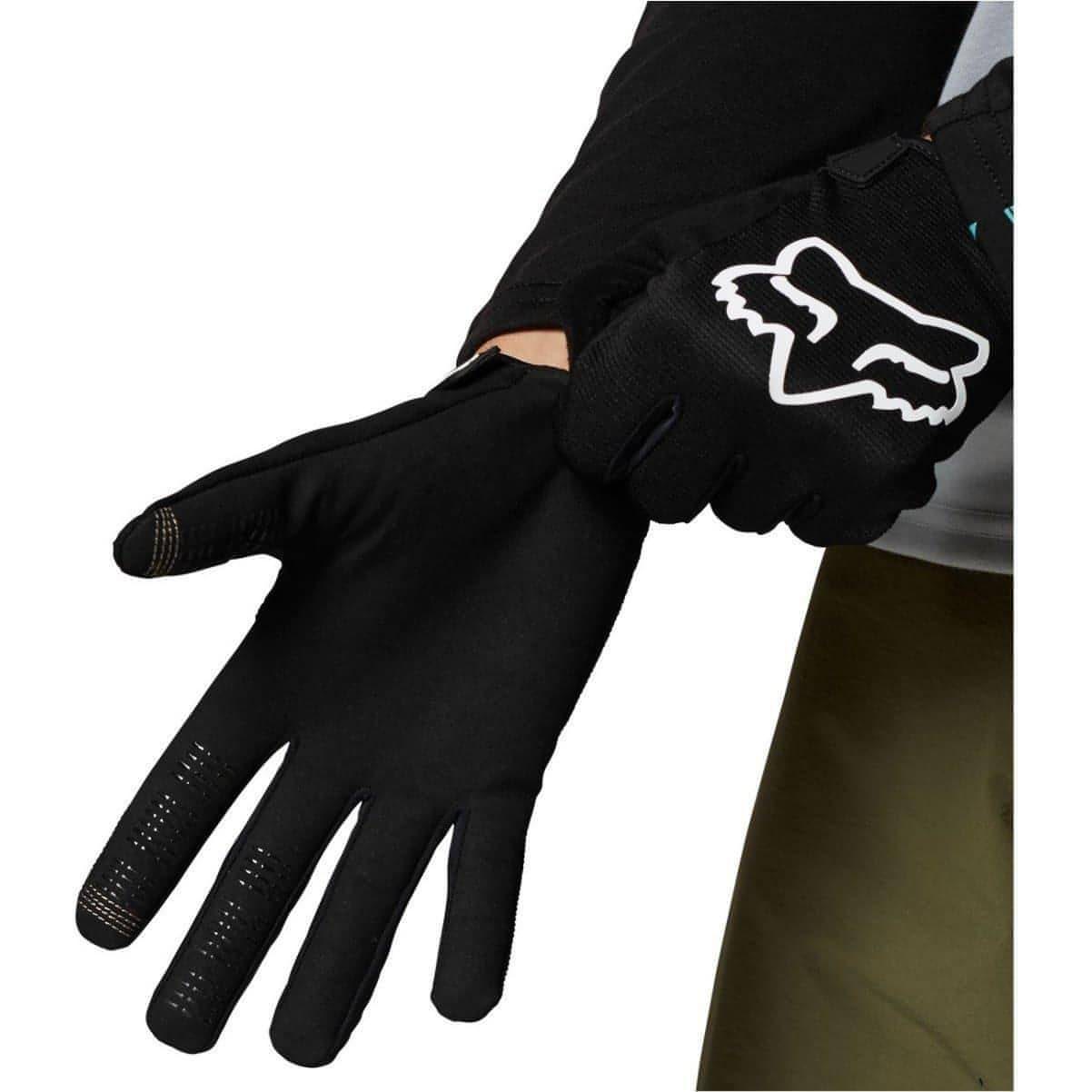 Fox Ranger Full Finger Junior Cycling Gloves - Black - Start Fitness
